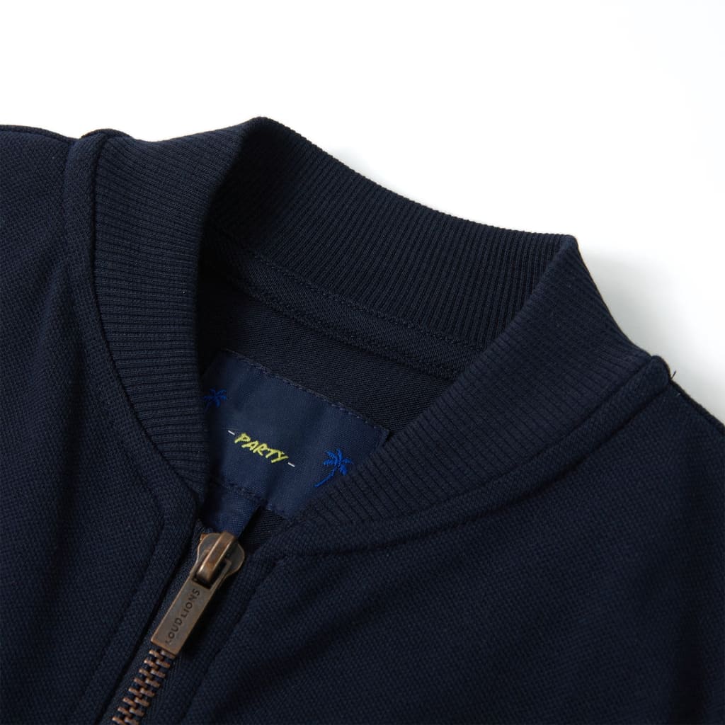 Bluza dziecięca z zapięciem na suwak, granatowa, 116