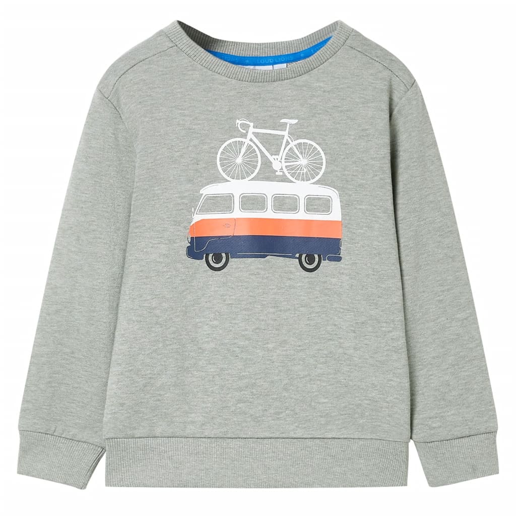 Bluza dziecięca, jasne khaki melanżowe, 104