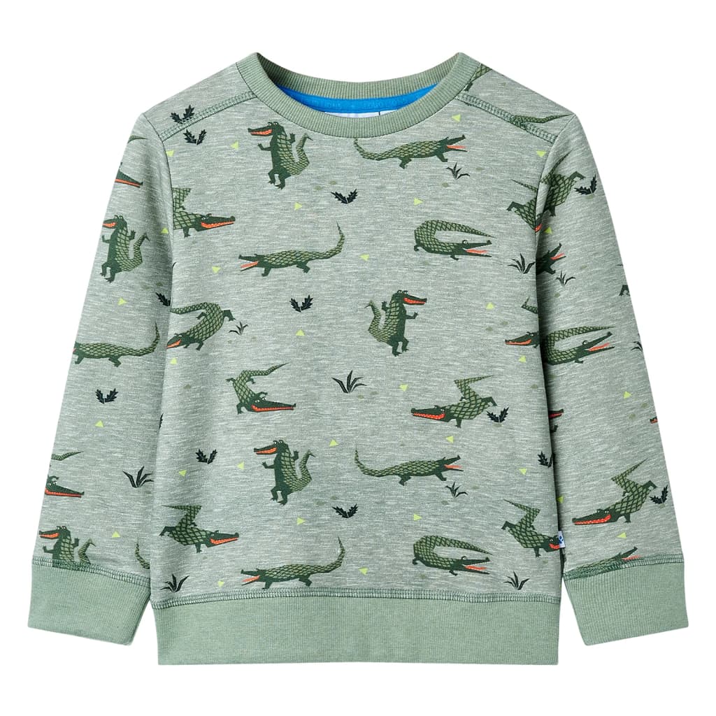 Bluza dziecięca, jasny melanż khaki, 92