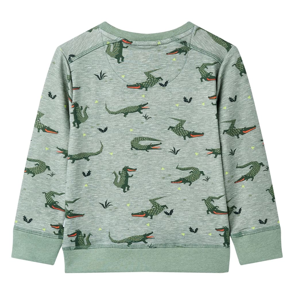 Bluza dziecięca, jasny melanż khaki, 92