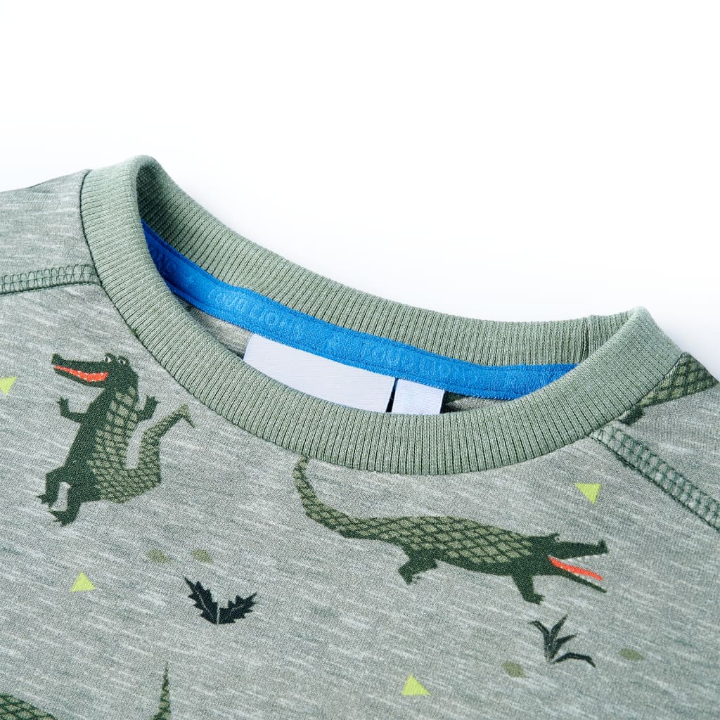 Bluza dziecięca, jasny melanż khaki, 92