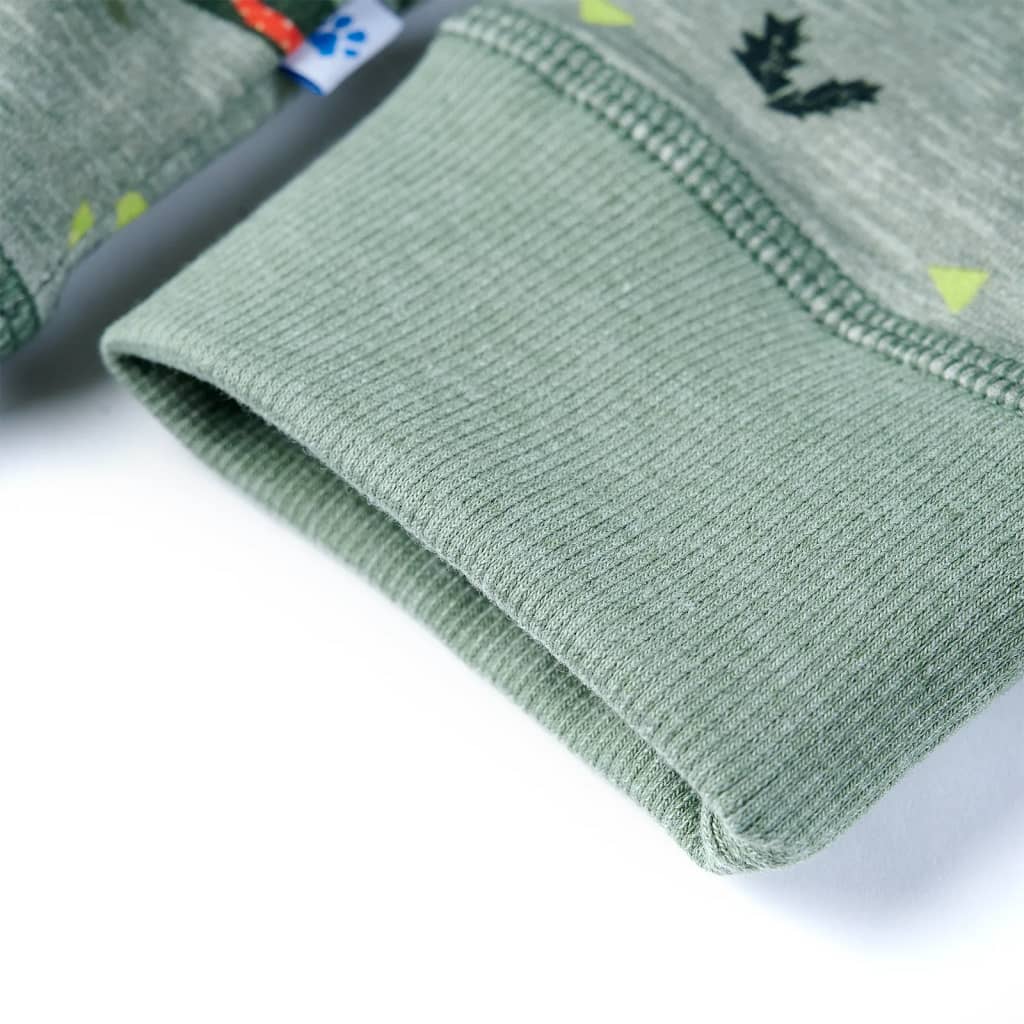 Bluza dziecięca, jasny melanż khaki, 92