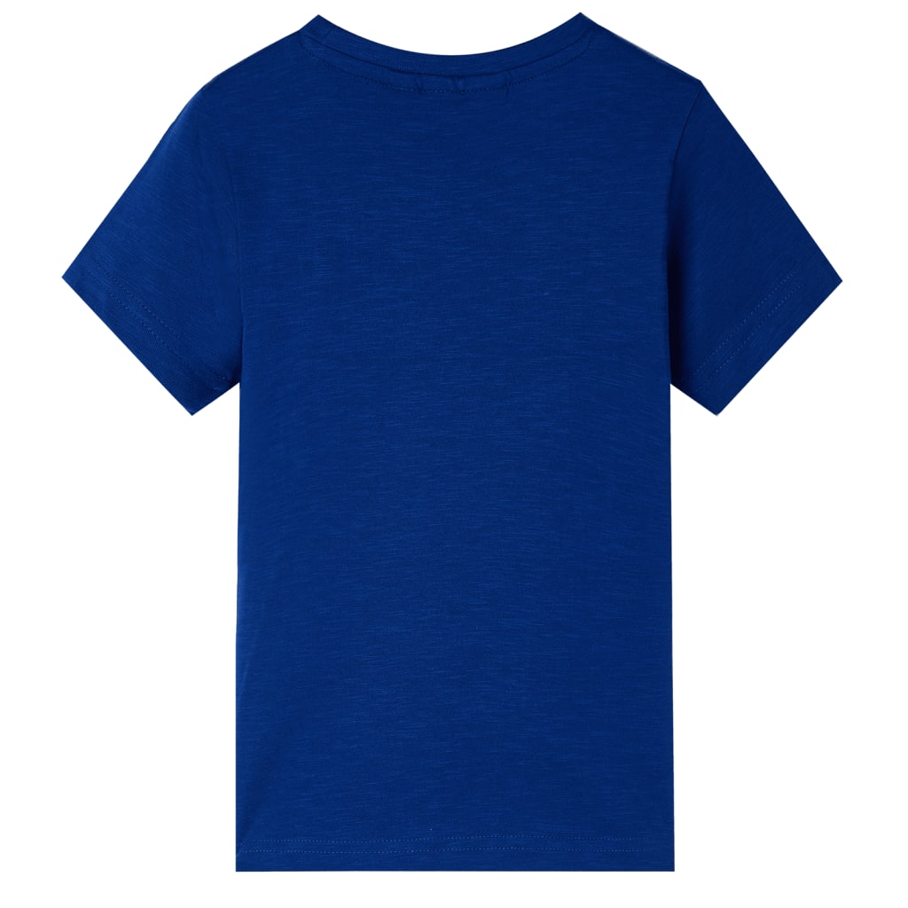 Koszulka dziecięca z krótkimi rękawami, ciemnoniebieska, 116