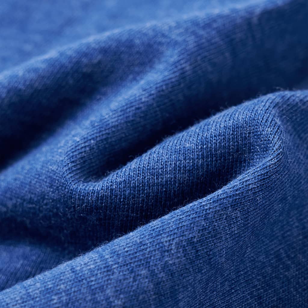 Koszulka dziecięca, ciemnoniebieski melanż, 128