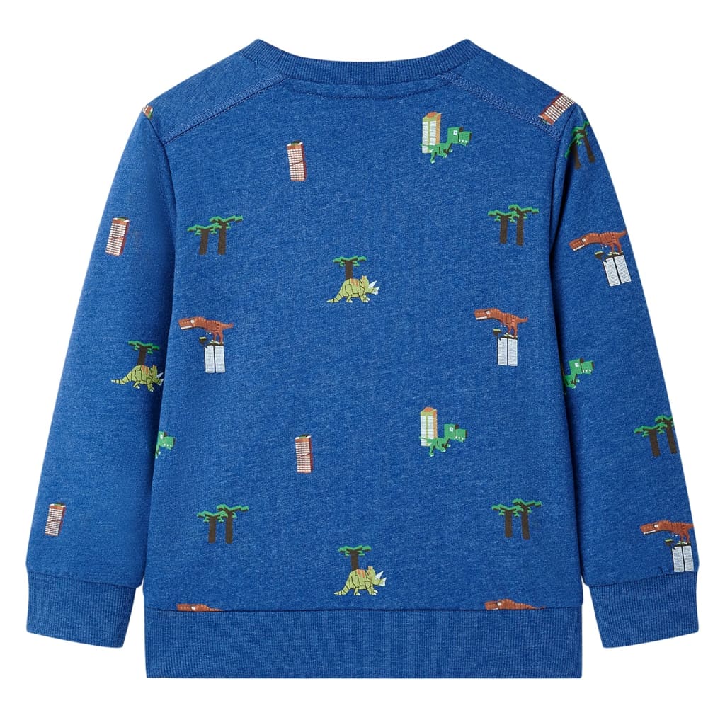 Bluza dziecięca, ciemnoniebieski melanż, 104