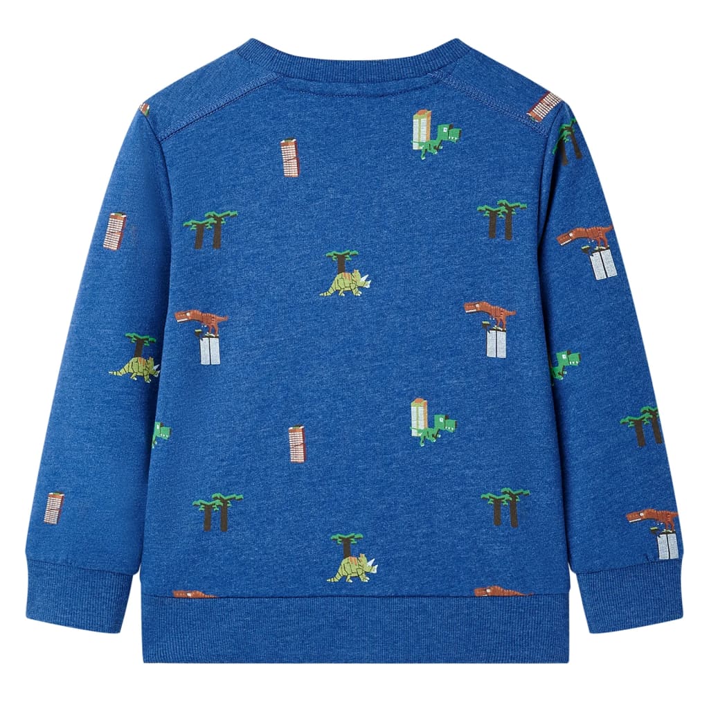 Bluza dziecięca, ciemnoniebieski melanż, 128