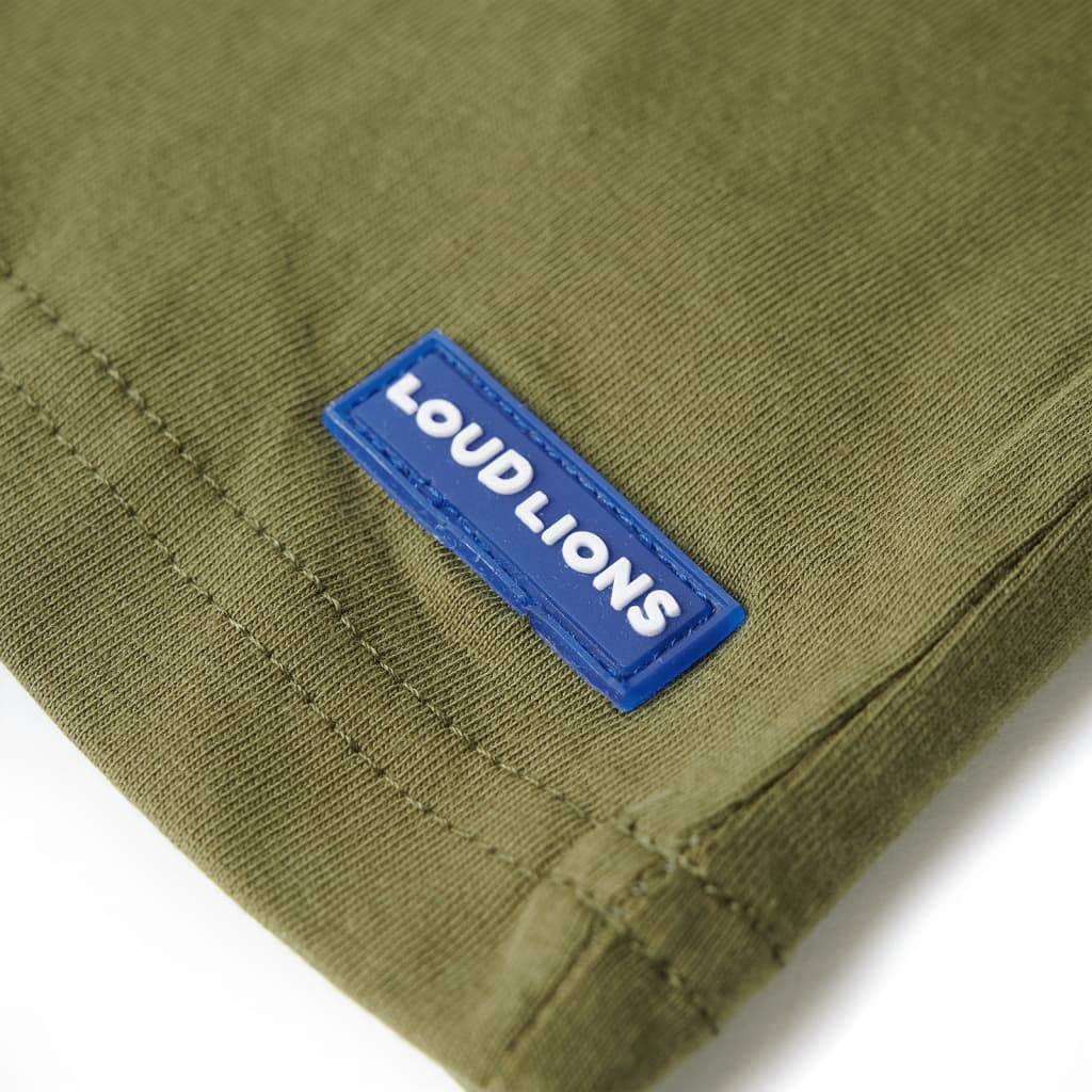 Koszulka dziecięca, khaki, 116