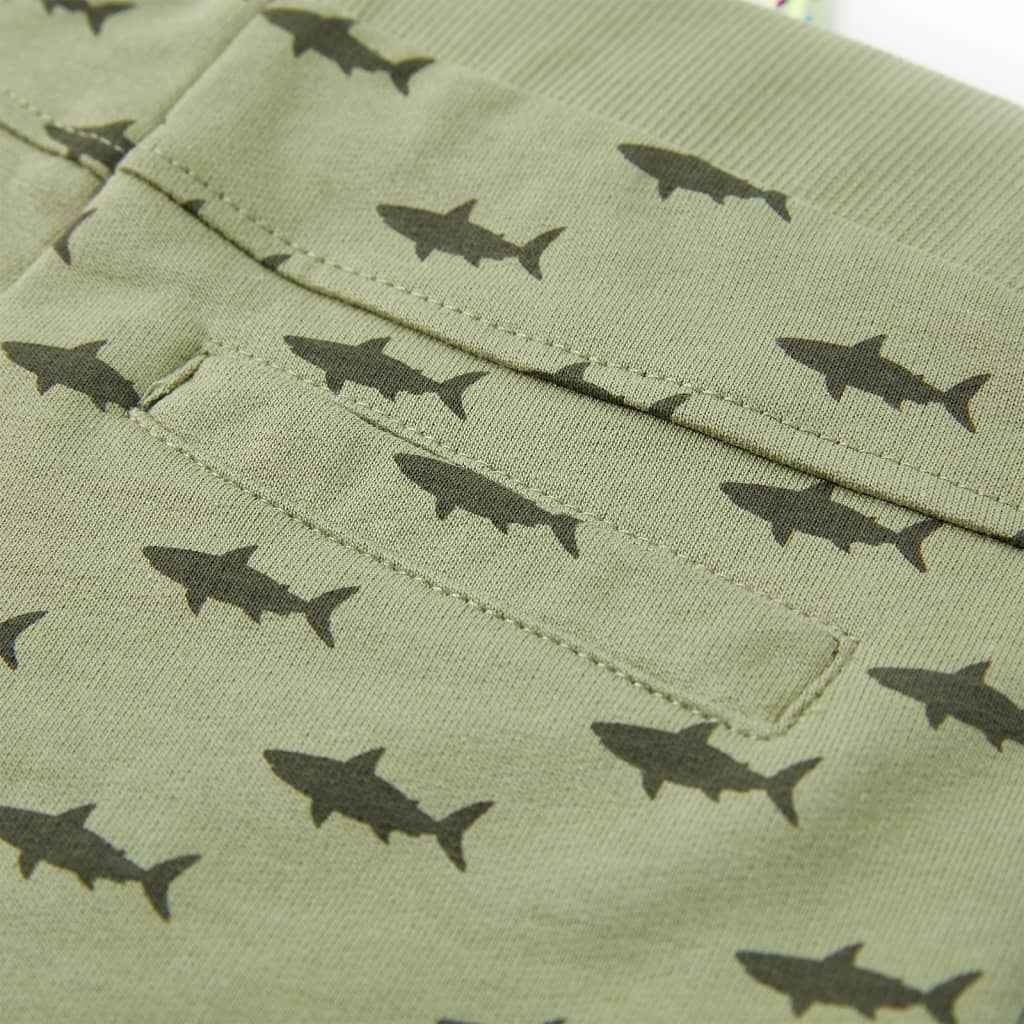 Szorty dziecięce ze sznurkiem, jasne khaki, 128