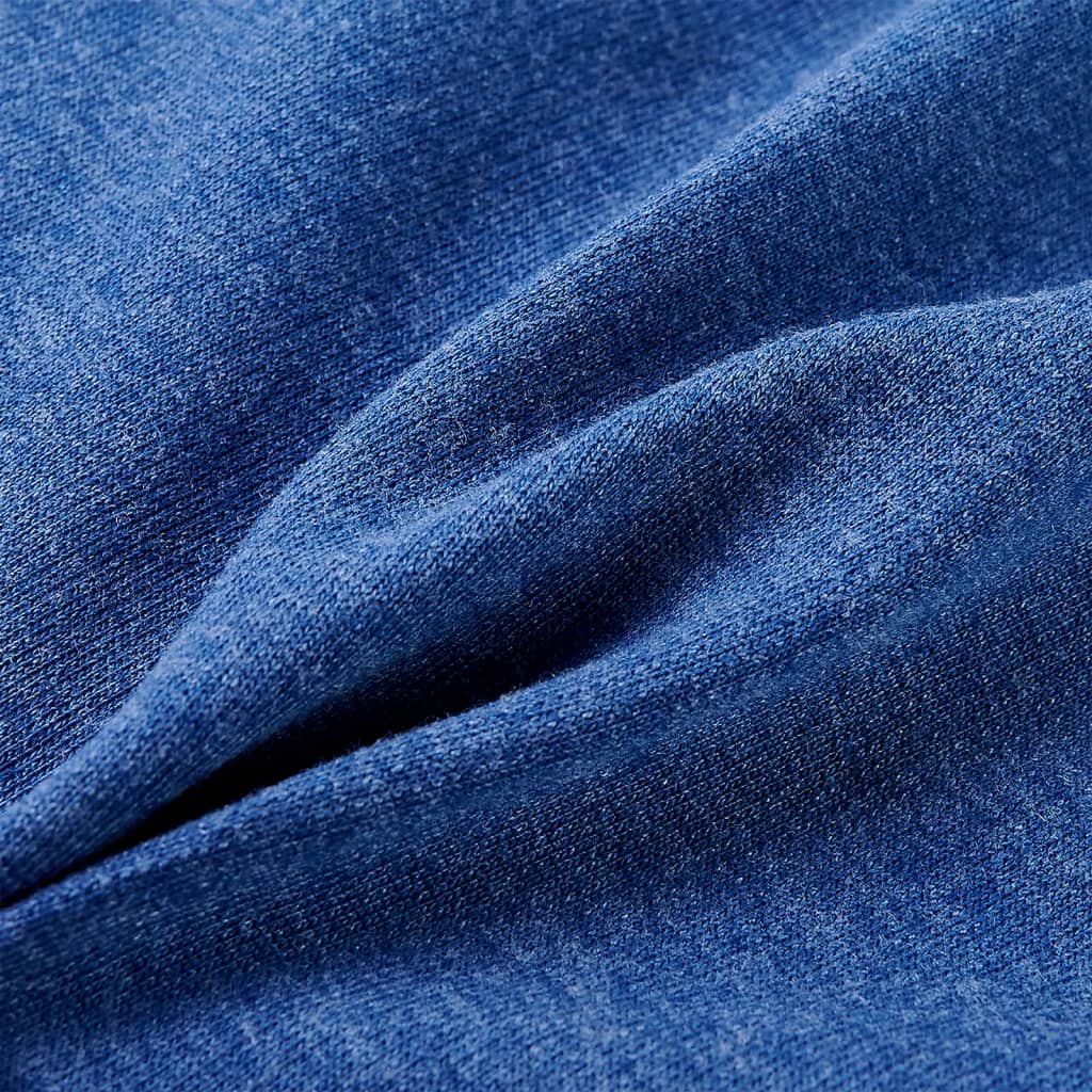 Bluza dziecięca z kapturem i zapięciem na zamek, niebieski melanż, 92