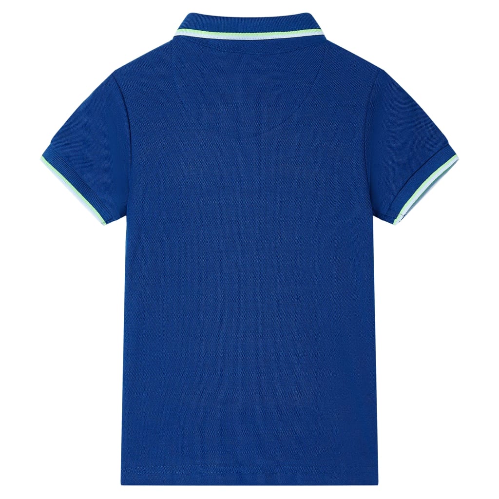 Koszulka dziecięca polo, ciemnoniebieska, 104