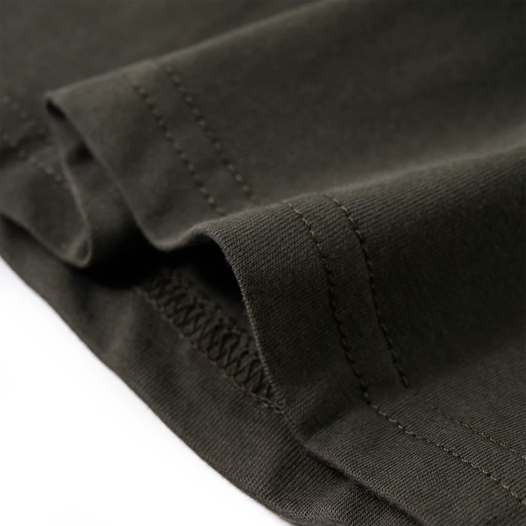 Koszulka dziecięca z długimi rękawami, khaki, 128
