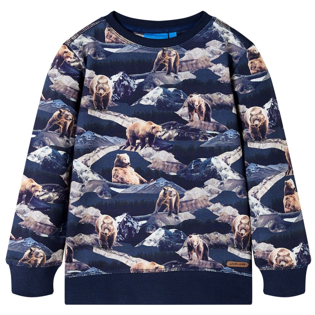Bluza dziecięca, granatowa, 128