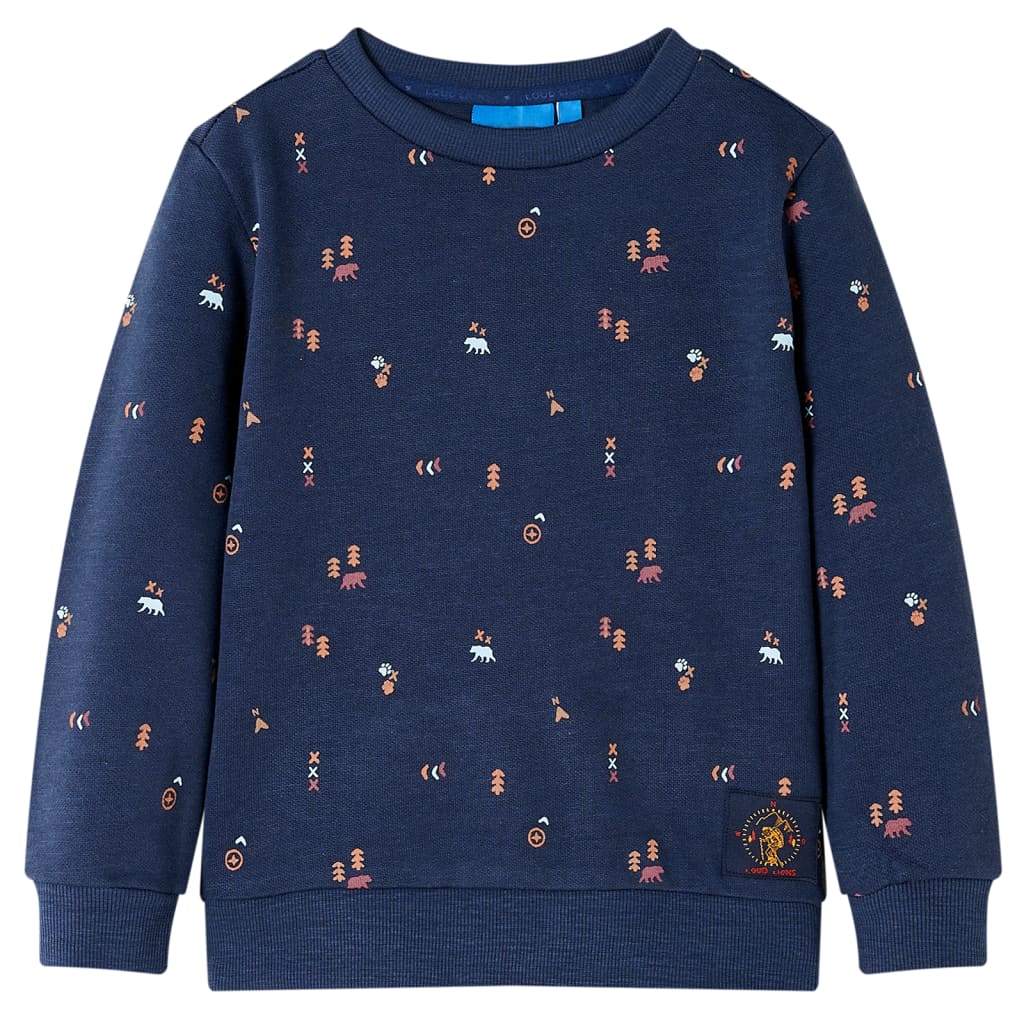 Bluza dziecięca, granatowy melanż, 104