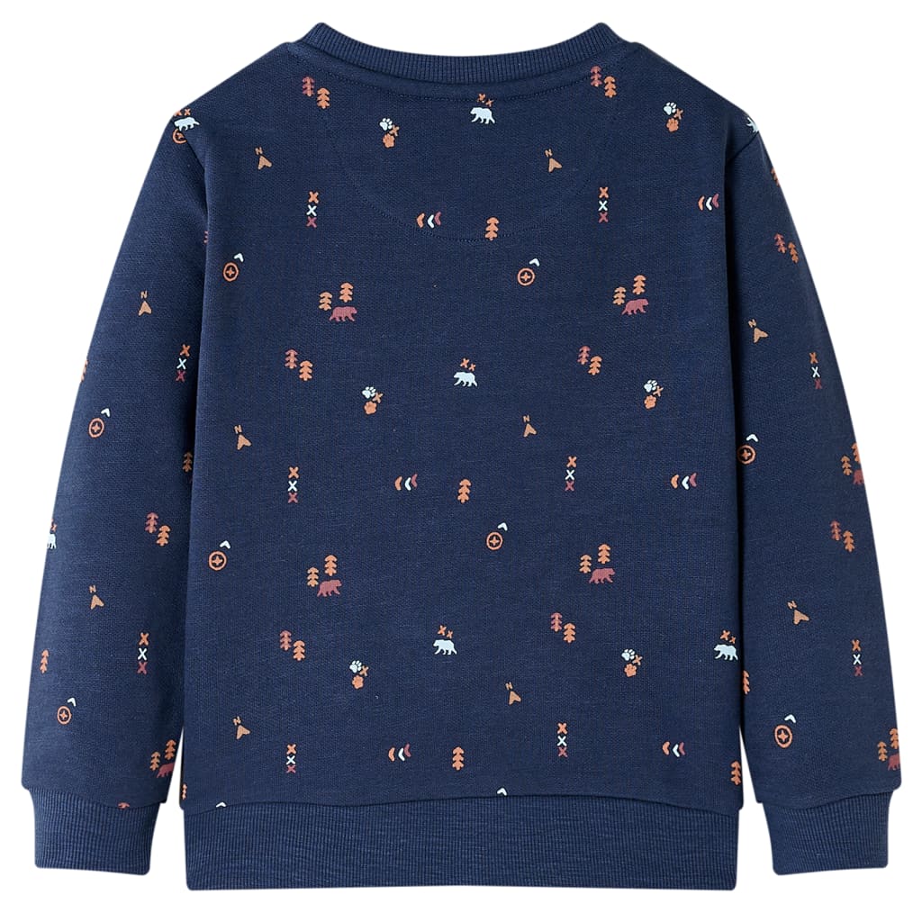 Bluza dziecięca, granatowy melanż, 104