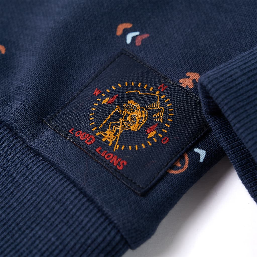 Bluza dziecięca, granatowy melanż, 104