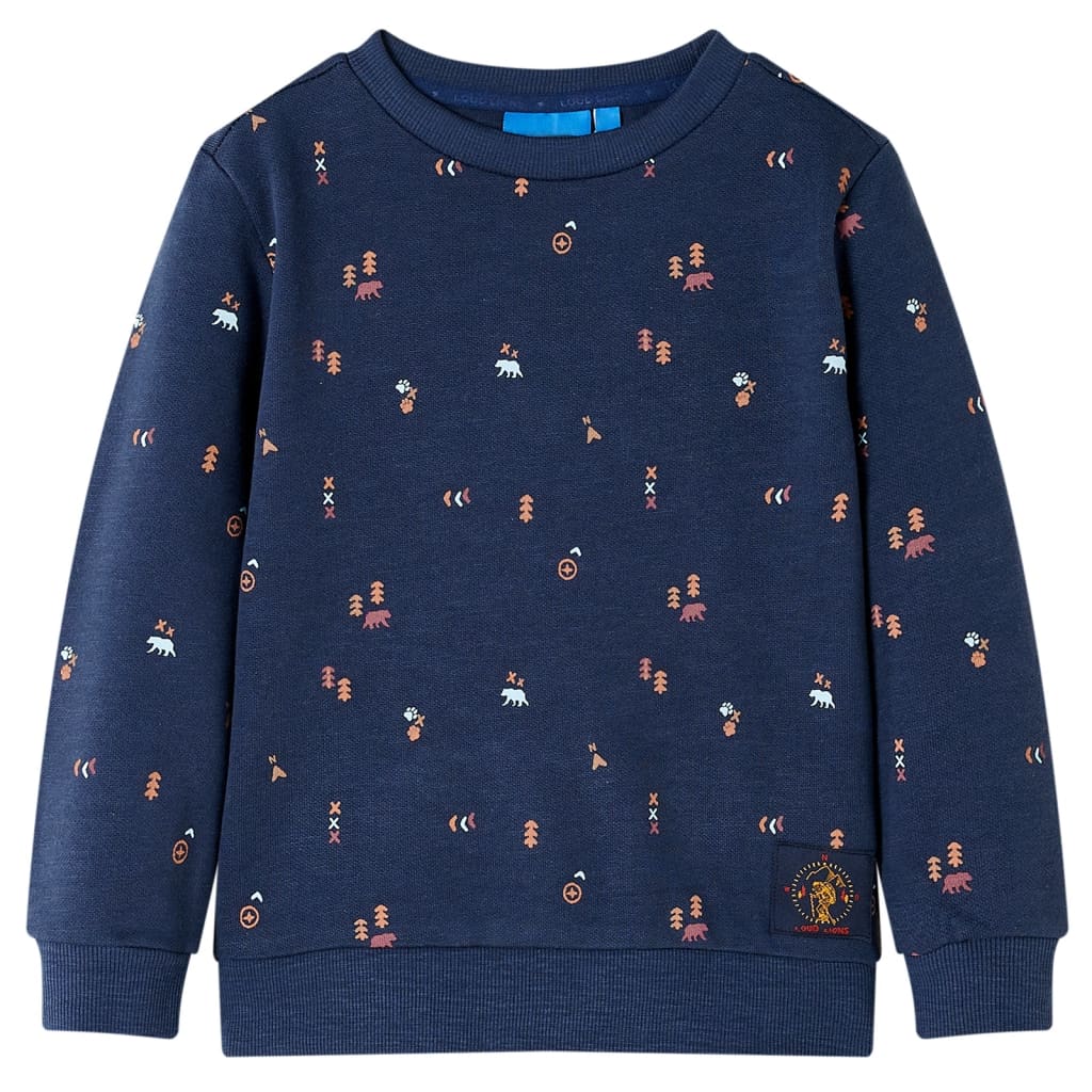 Bluza dziecięca, granatowy melanż, 128