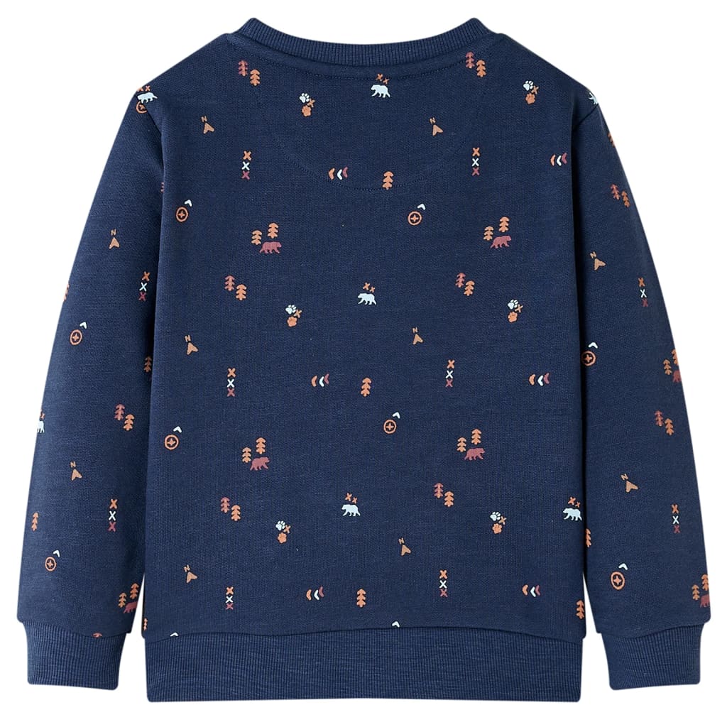 Bluza dziecięca, granatowy melanż, 128