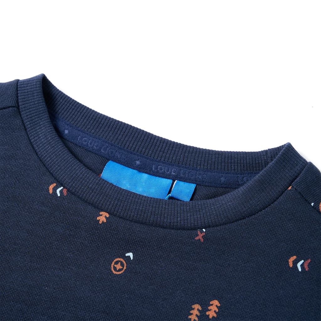 Bluza dziecięca, granatowy melanż, 128