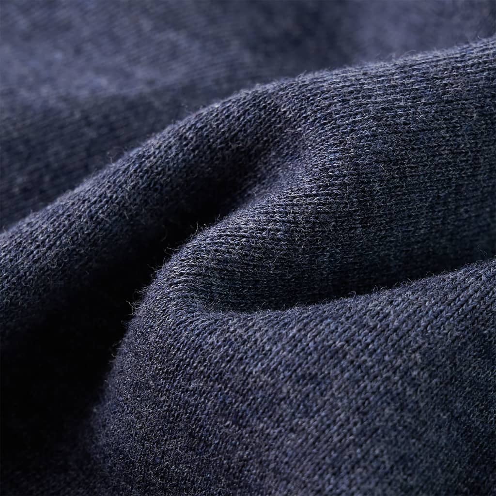 Bluza dziecięca z kapturem i zapięciem na zamek, niebieski melanż, 92