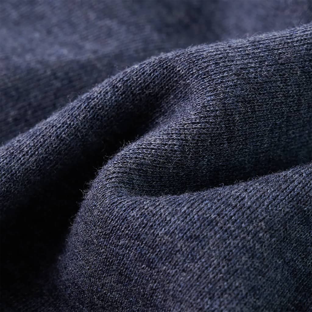 Bluza dziecięca z kapturem i zapięciem na zamek, niebieski melanż, 104