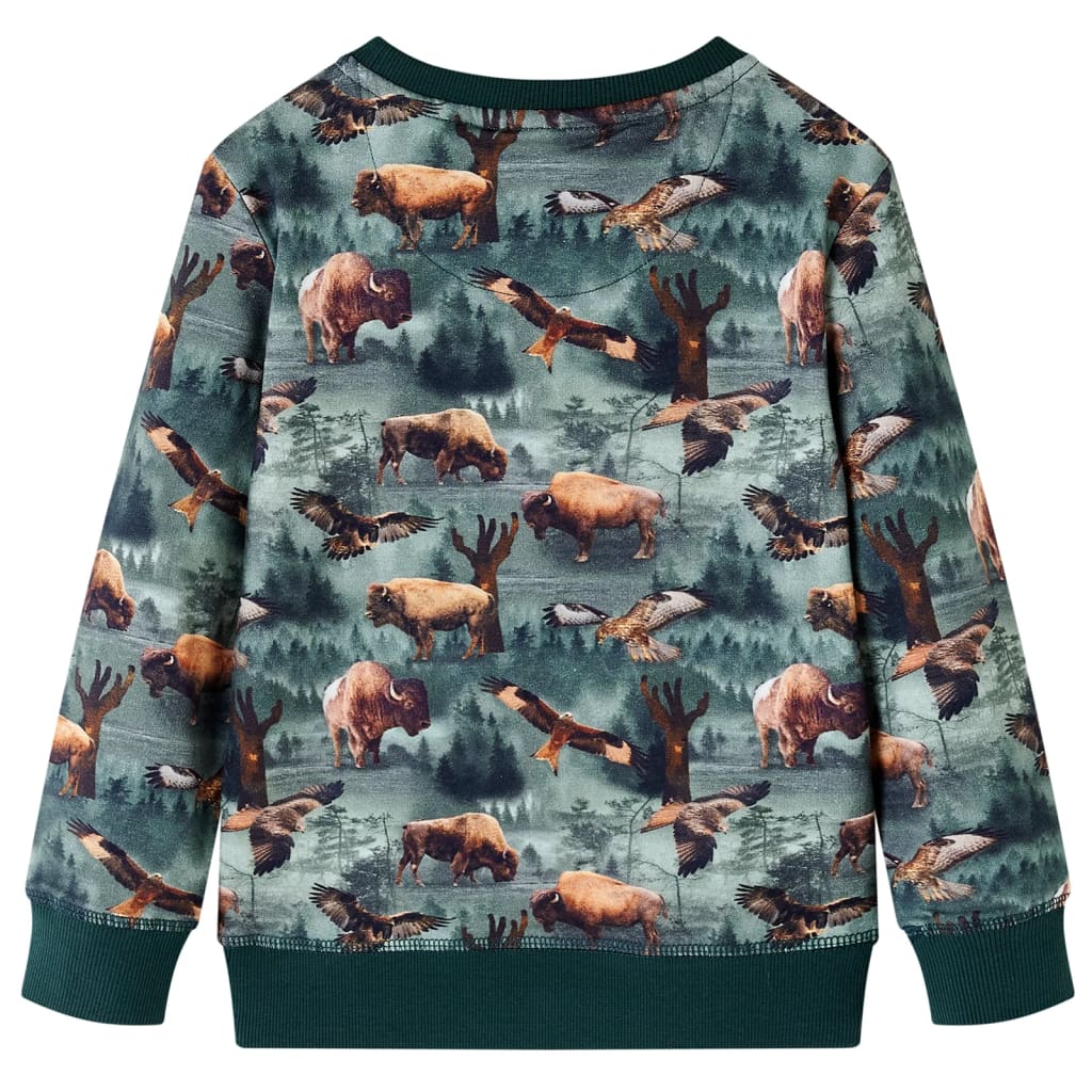 Bluza dziecięca, ciemnozielona, 92
