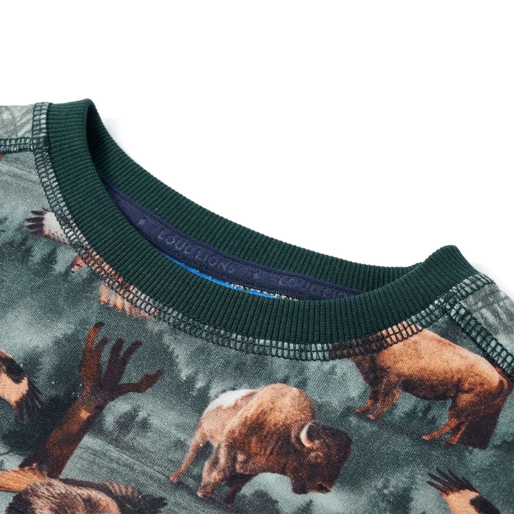 Bluza dziecięca, ciemnozielona, 140