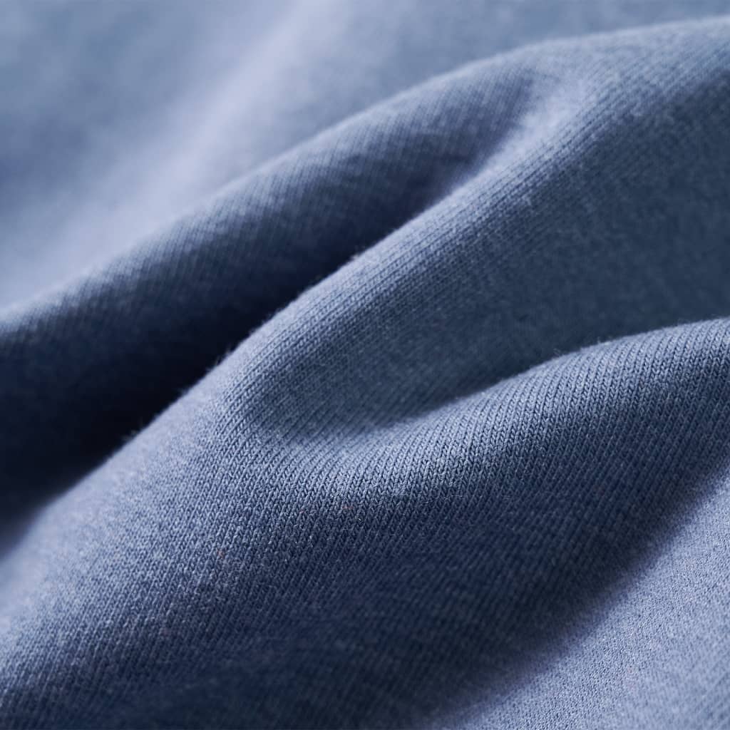 Bluza dziecięca z kapturem, niebieski melanż, 116