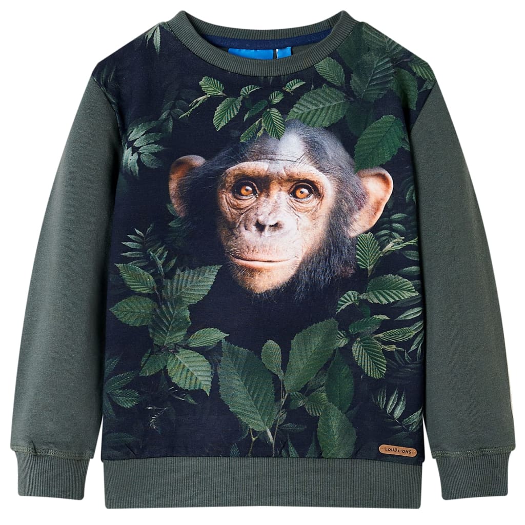 Bluza dziecięca, ciemne khaki, 104