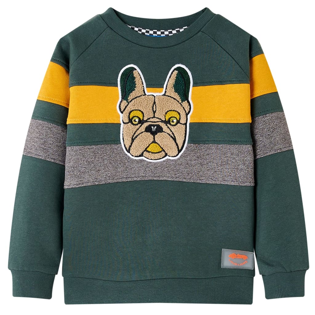 Bluza dziecięca, ciemnozielona, 104