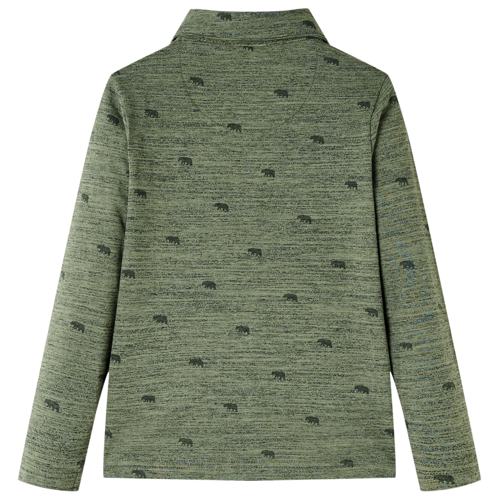 Koszula dziecięca, khaki melanż, 104