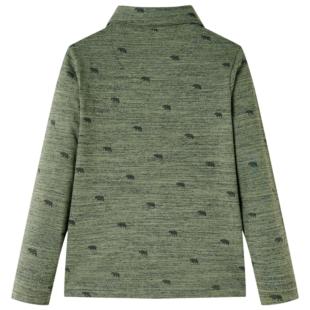 Koszula dziecięca, khaki melanż, 116