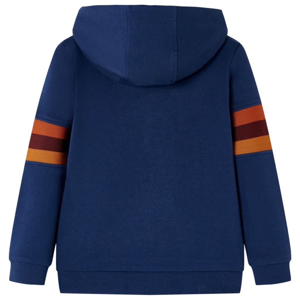 Dziecięca bluza z kapturem, granatowa, 116