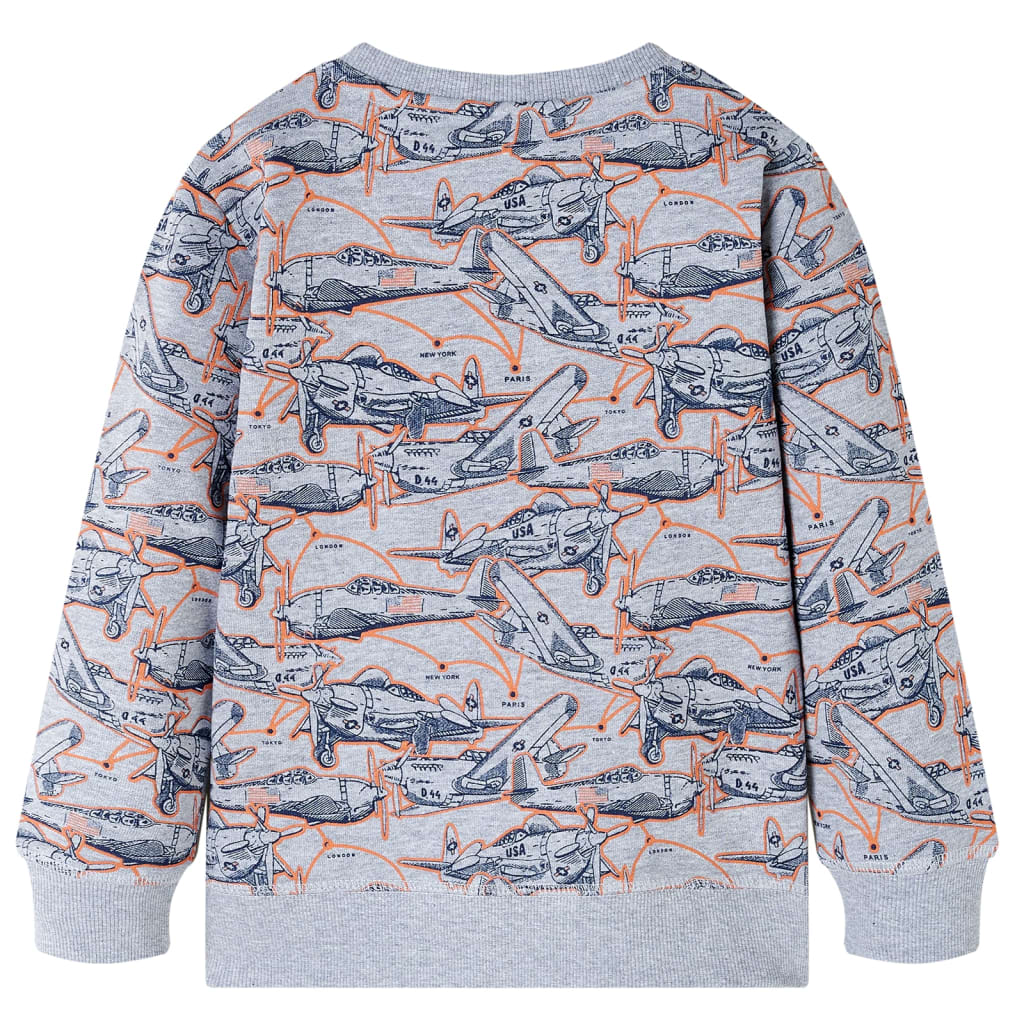 Bluza dziecięca, szary melanż, 128