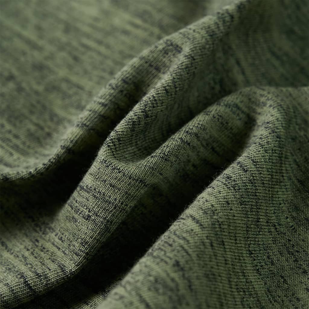 Koszulka dziecięca z długimi rękawami, khaki melanż 104