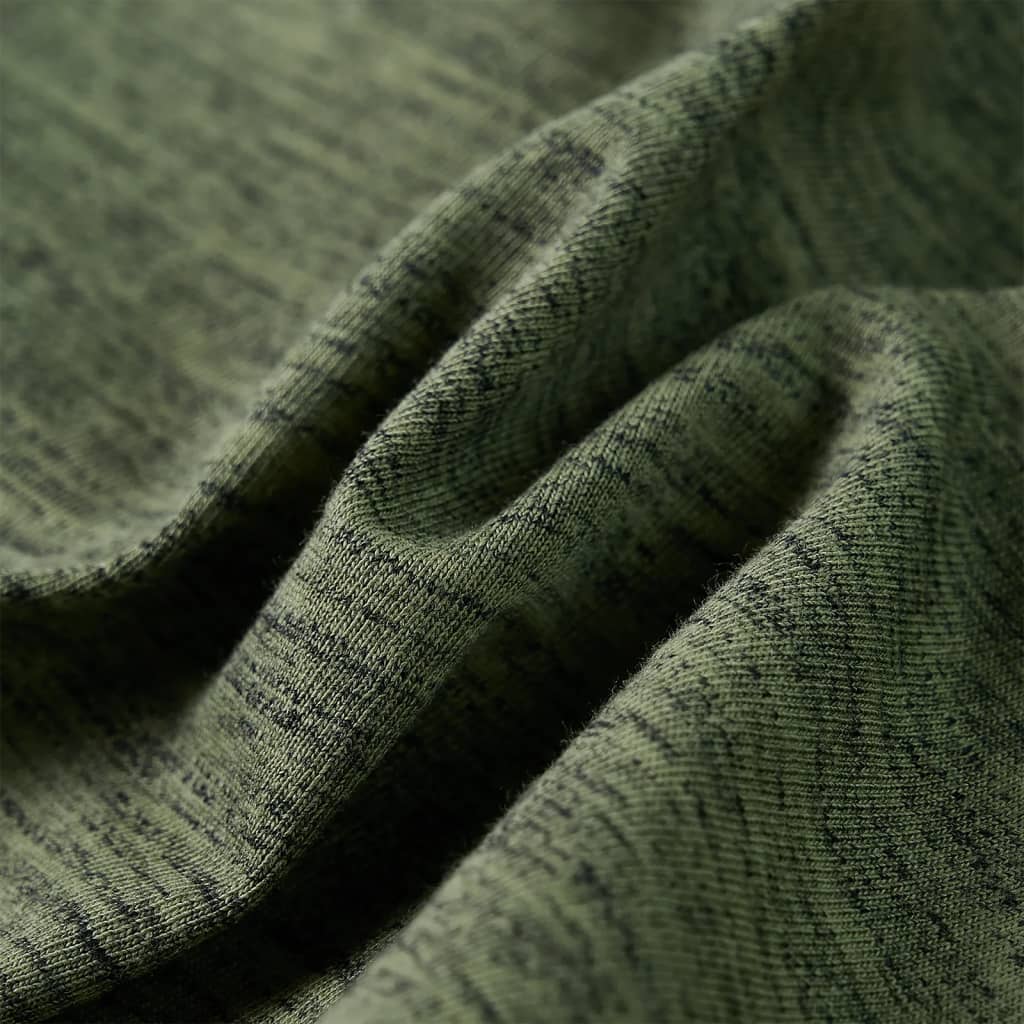 Koszulka dziecięca z długimi rękawami, khaki melanż 116