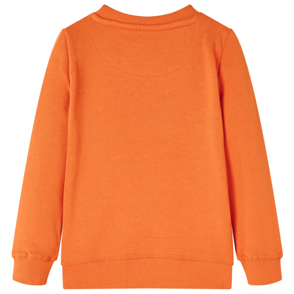 Bluza dziecięca, ciemnopomarańczowa, 128