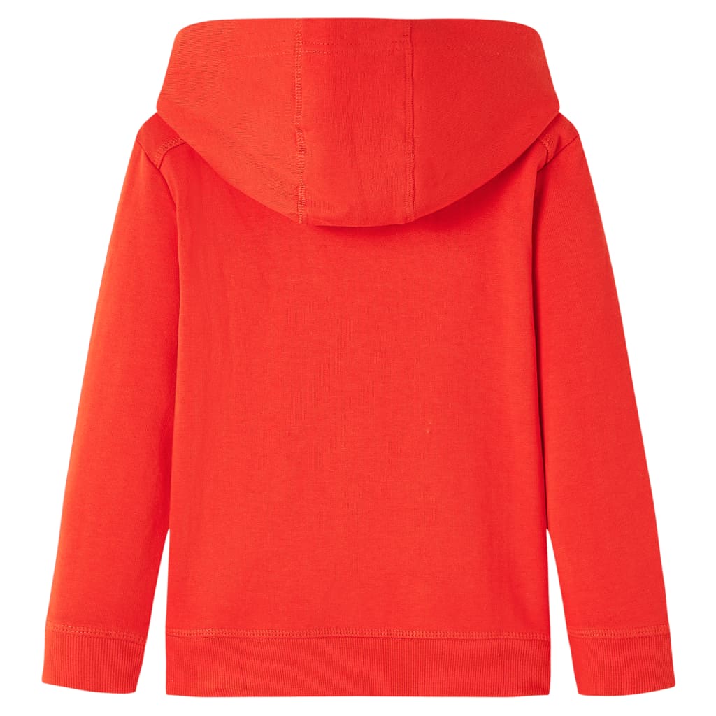 Bluza dziecięca z kapturem, czerwona, 104