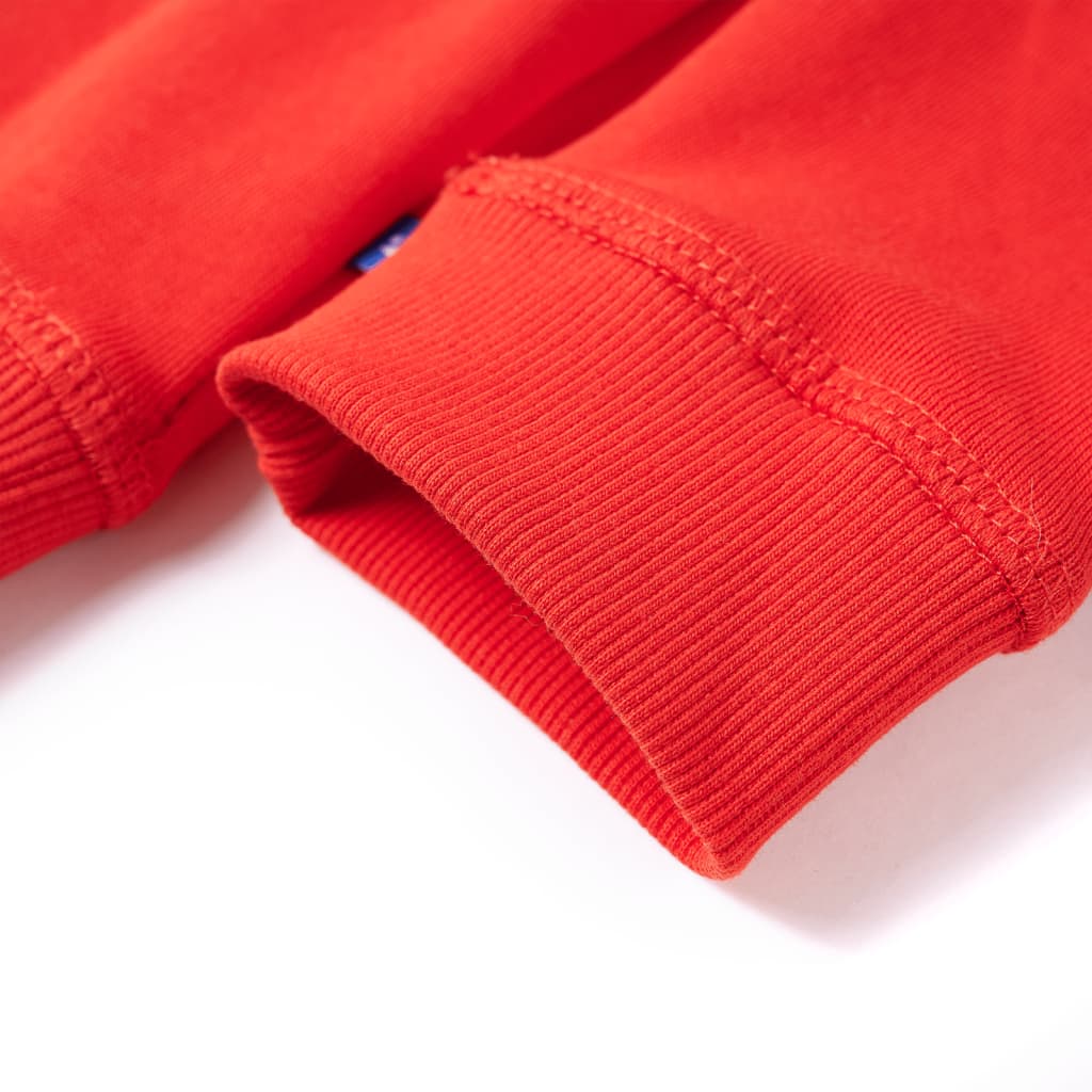 Bluza dziecięca z kapturem, czerwona, 104