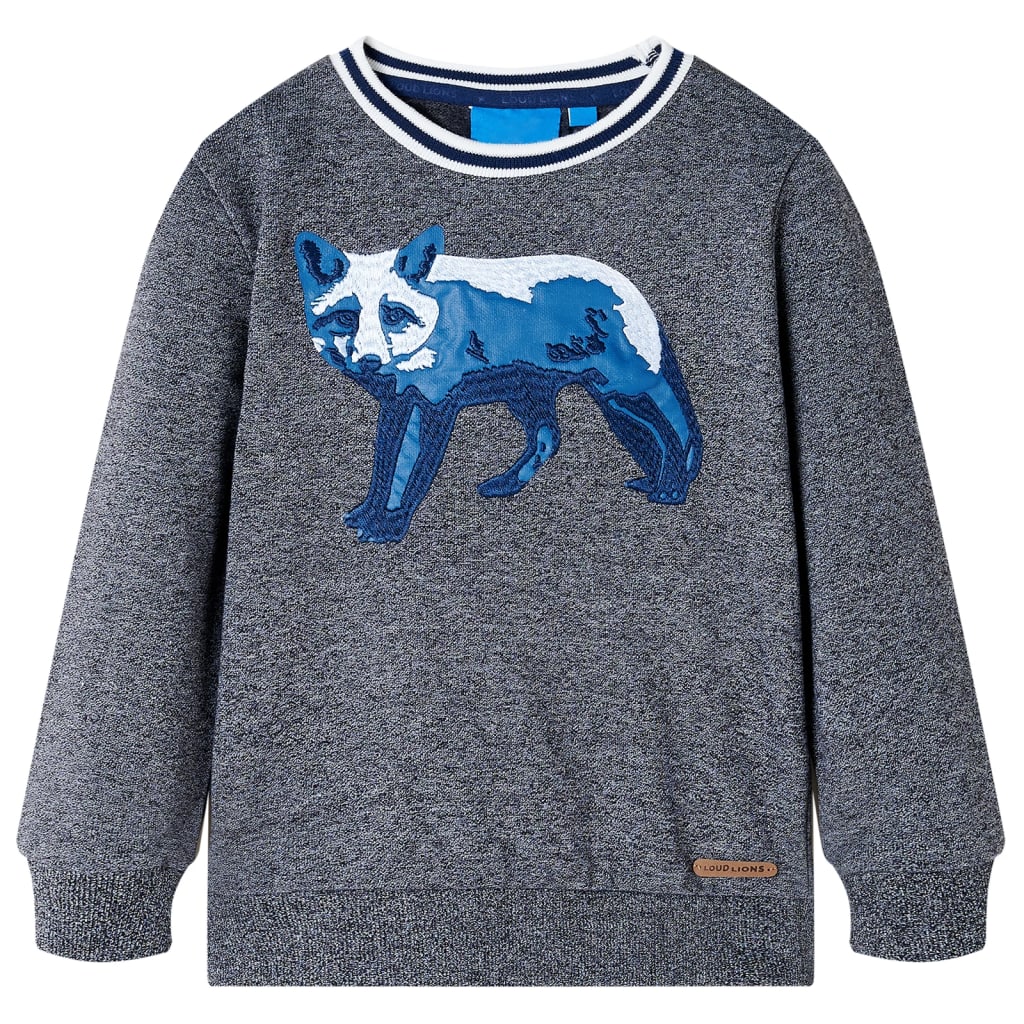 Bluza dziecięca, granatowy melanż, 140