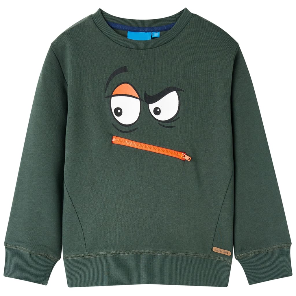 Bluza dziecięca, ciemnozielona, 92