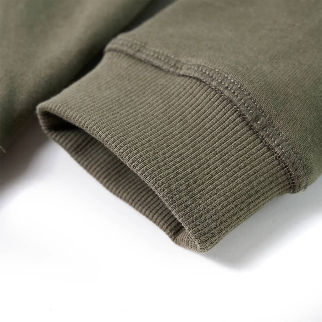 Bluza dziecięca z kapturem, khaki, 128