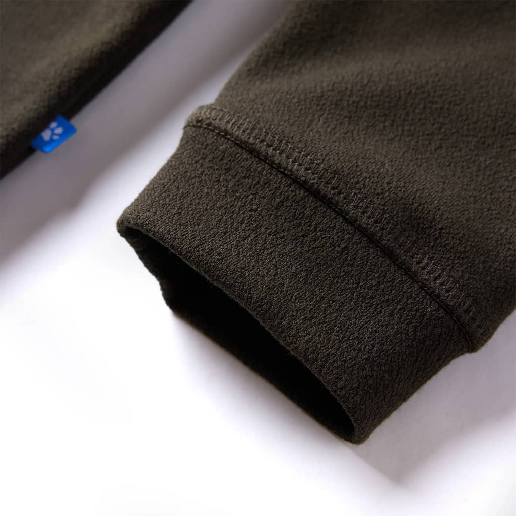 Bluza dziecięca, kolor ciemne khaki i camelowy, 140