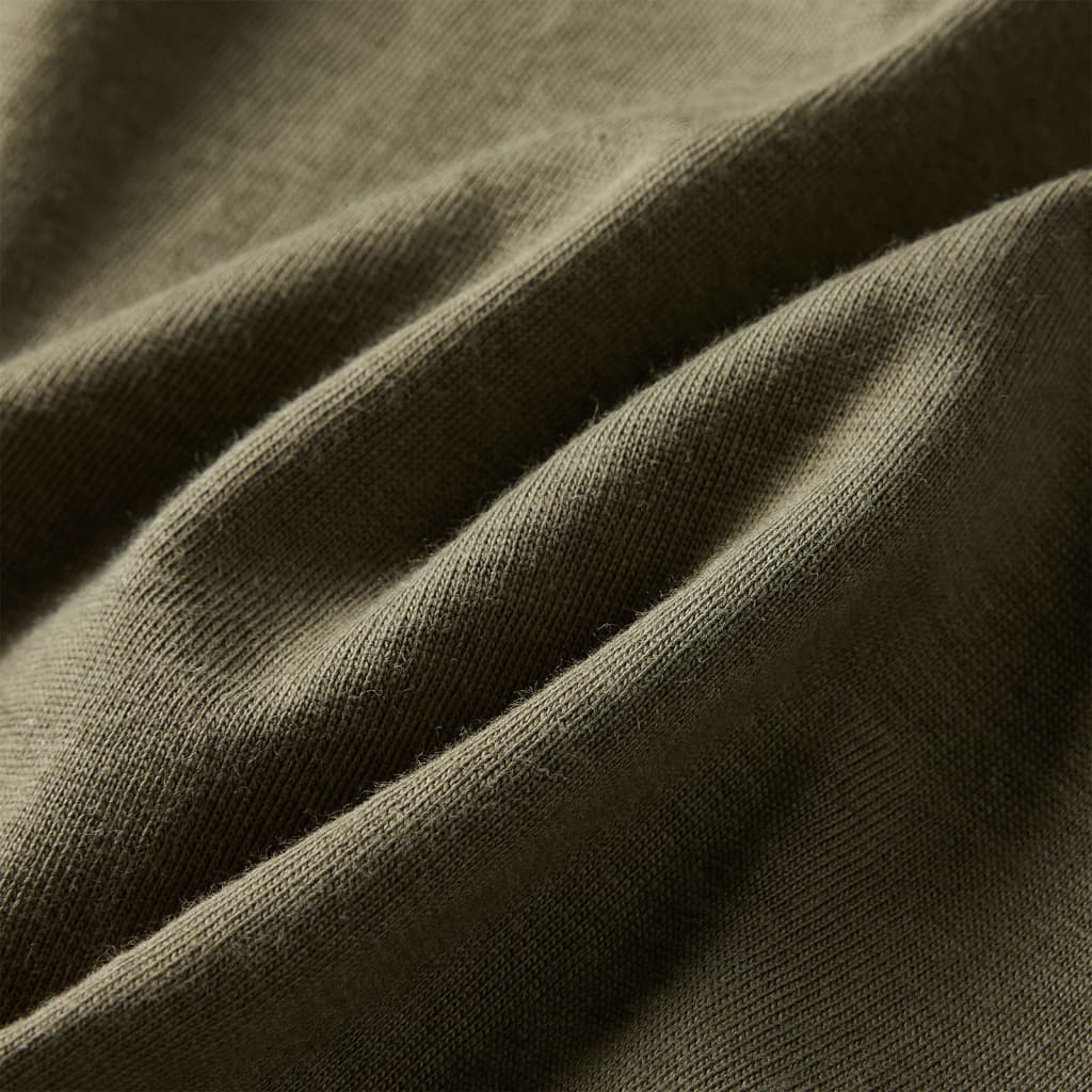 Koszulka dziecięca z długimi rękawami, khaki, 104