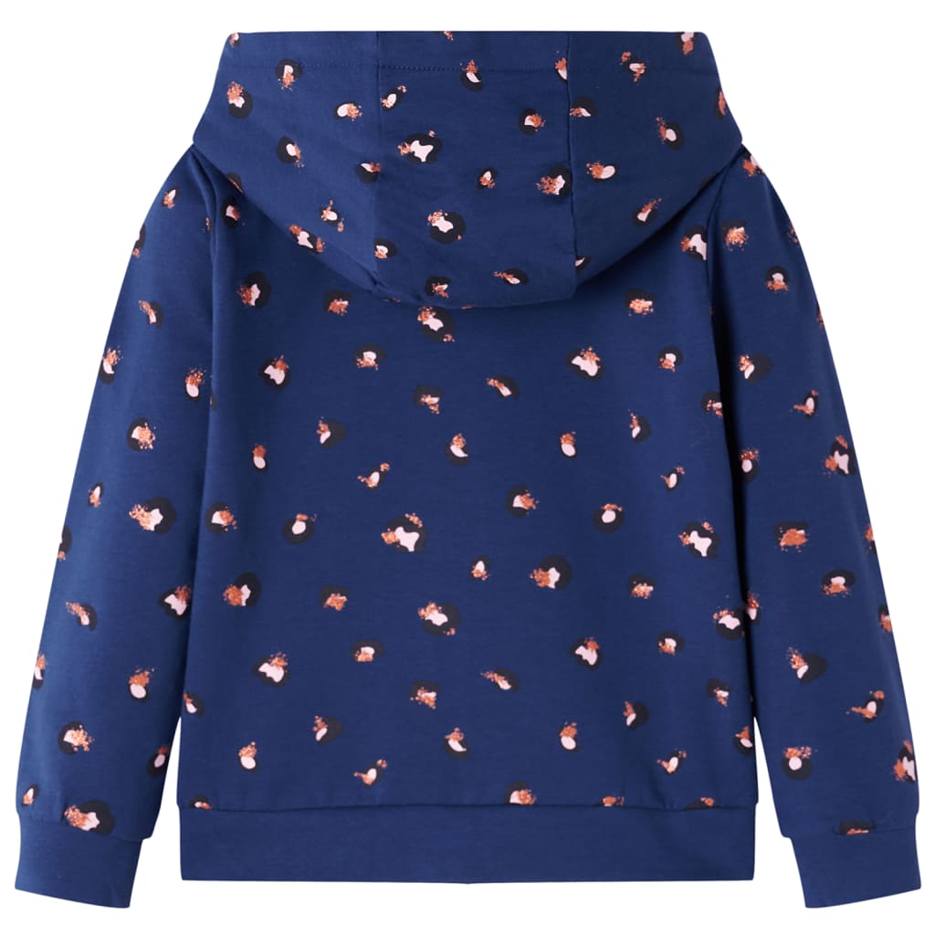 Bluza dziecięca z kapturem, granatowa, 92