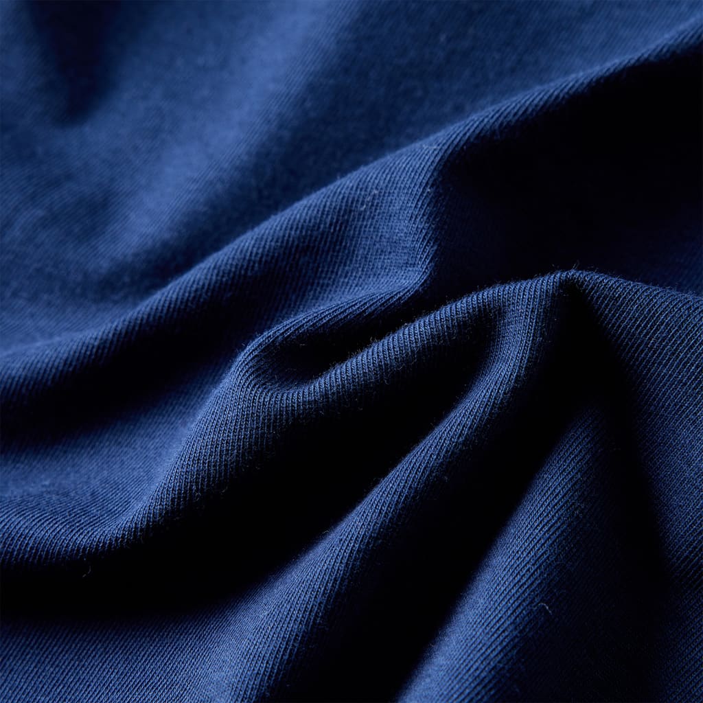 Koszulka dziecięca z długimi rękawami, granatowa, 92
