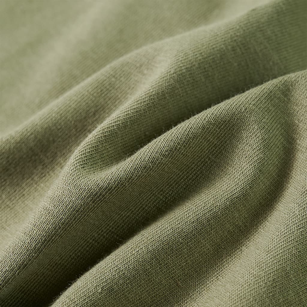 Koszulka dziecięca z długimi rękawami, khaki, 104