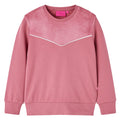 Bluza dziecięca, z aksamitną wstawką, malinowa, 128