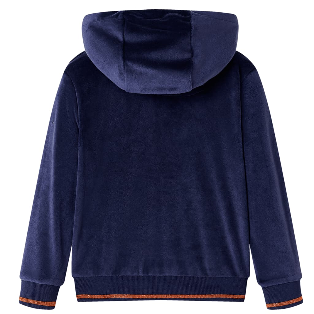 Bluza dziecięca z kapturem, granatowa, 92