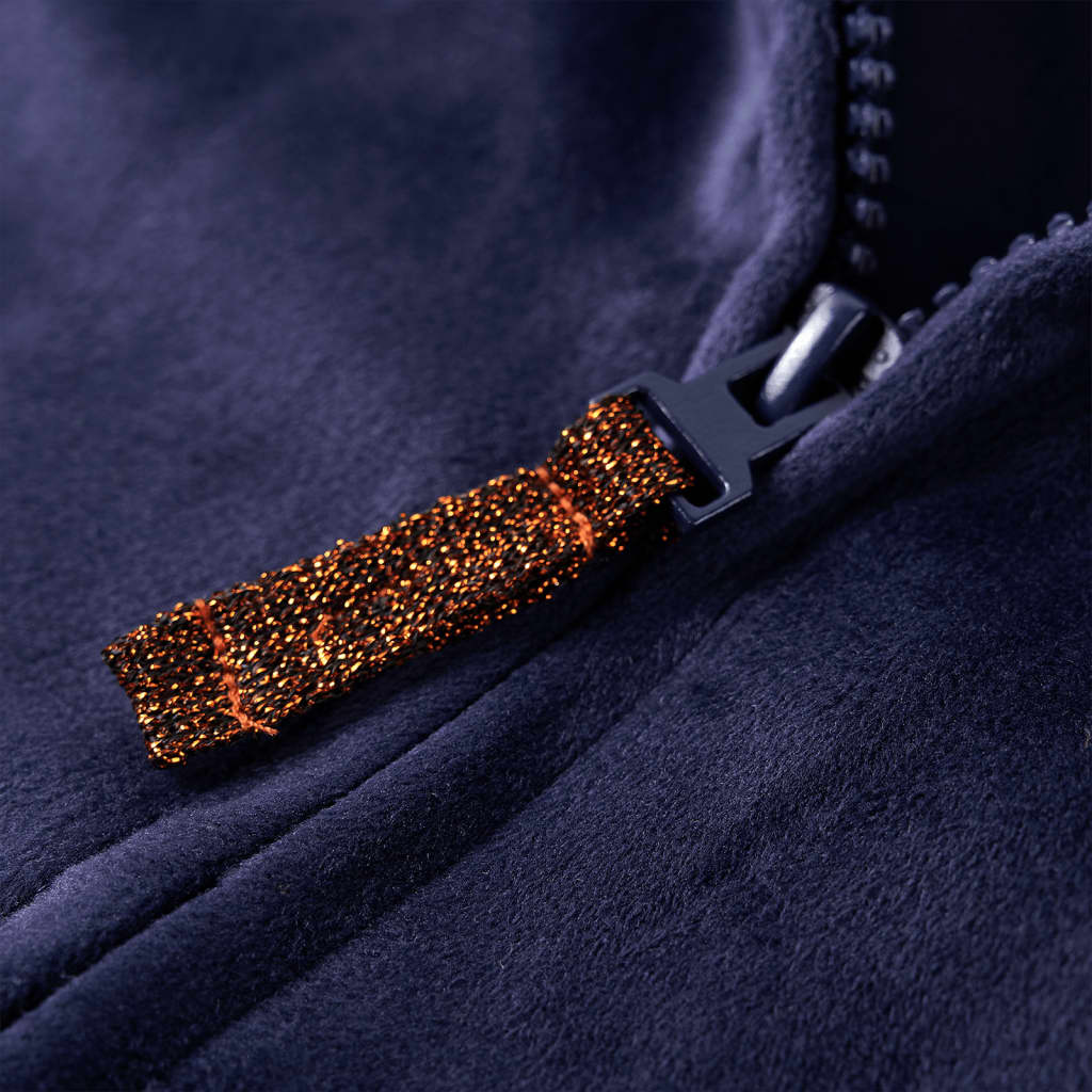Bluza dziecięca z kapturem, granatowa, 116