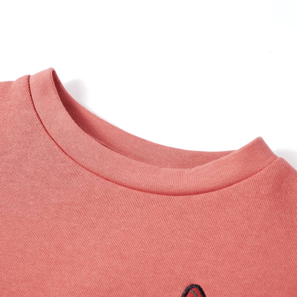 Bluza dziecięca z blokami kolorów, różowa, 116